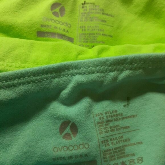 New Lot of 2 Avocado Leggings‎ Capri Green Blue XS - Picture 11 of 12